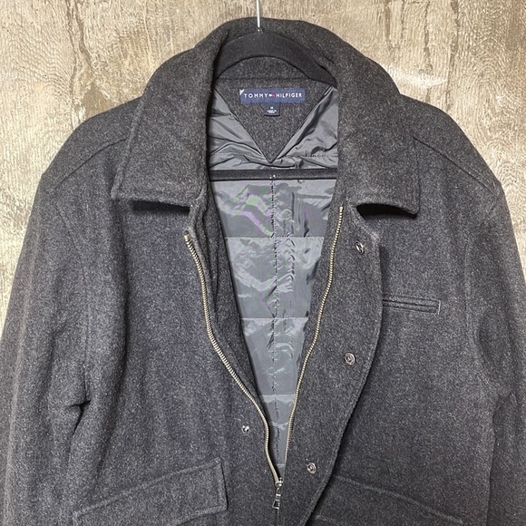 Tommy Hilfiger mens wool blend pea cot jacket - Picture 5 of 7